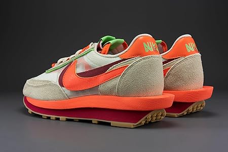 Amazon.com | Nike x Sacai x Clot LDWaffle in Net, Orange Blaze